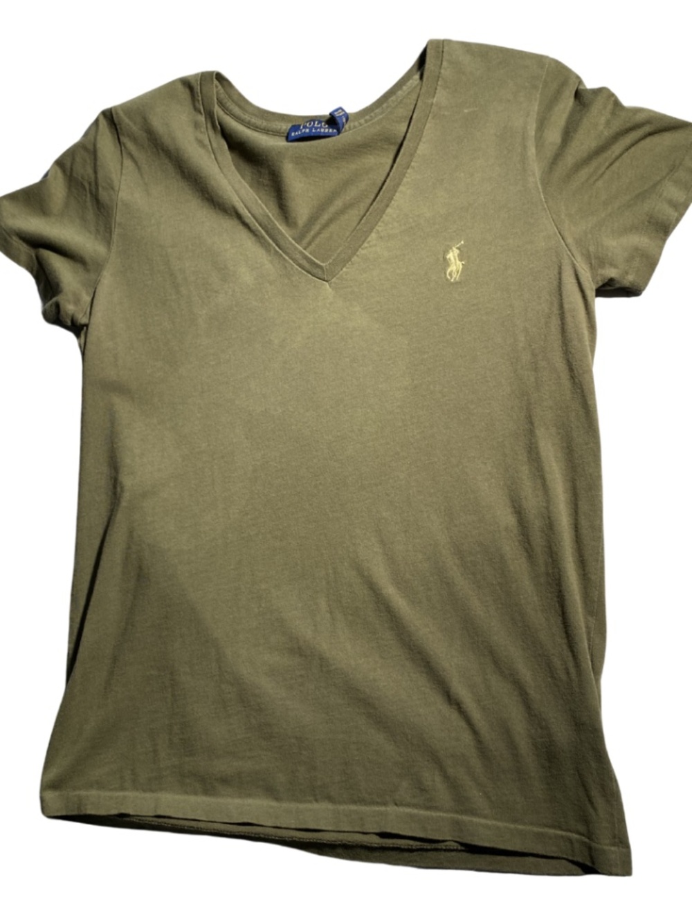 POLO RALPH LAUREN OLIVE GREEN T-SHIRT
